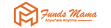 Orange logo with a box design on the left and the text Funds Mama in cursive, followed by Anywhere Anytime below in smaller print, all in orange on a white background. - Lead Experts